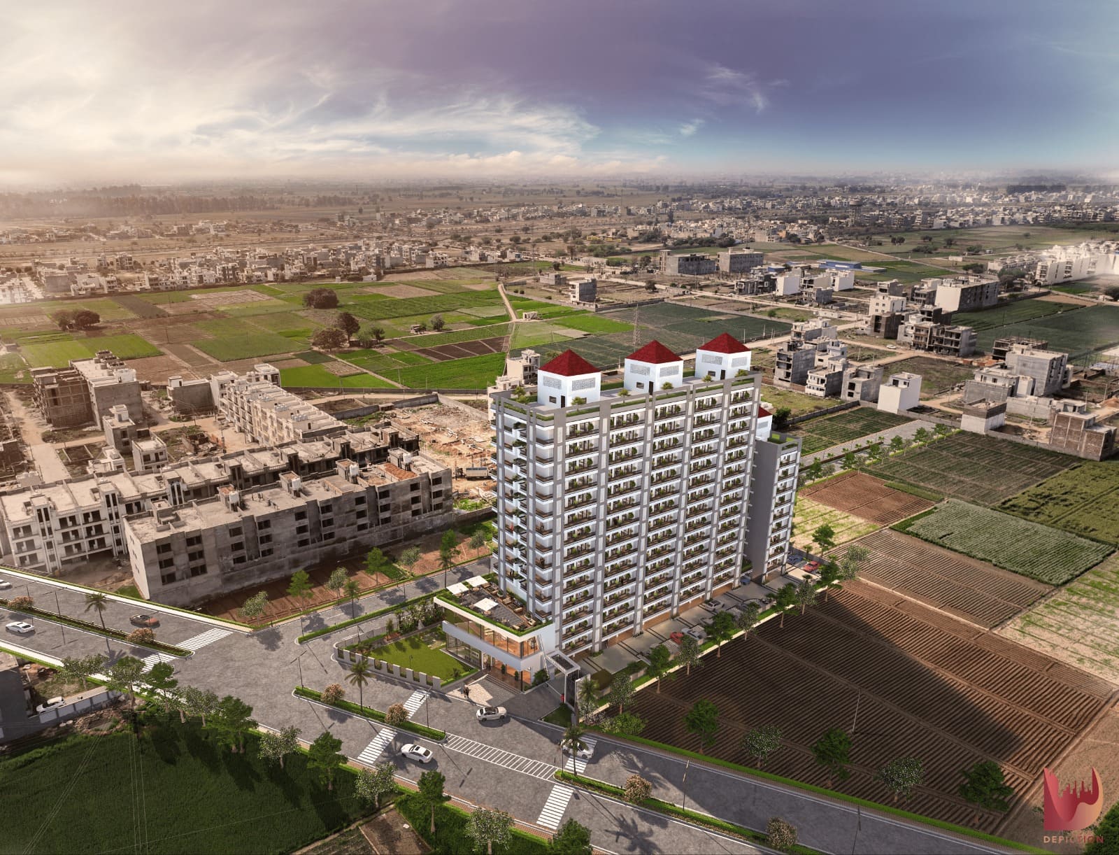 2 & 3 BHK Luxury Apartments in Galaxy Towers Adjoining Aerocity, Mohali