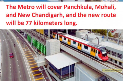 New 77 km Metro Route Map Prepared for Chandigarh; Metro Lines to Expand